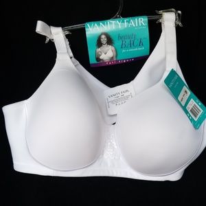 Vanity Fair white full figure bra